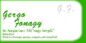 gergo fonagy business card